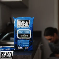 40 lingettes multi-usages premium XXL UltraGrime L.38 x l.25 cm