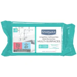 50 lingettes nettoyantes désinfectantes