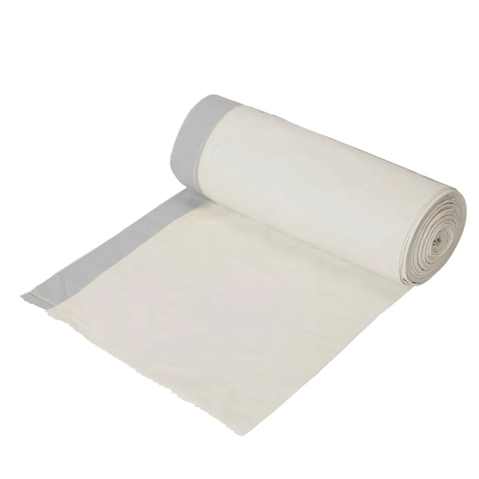 20 sacs poubelle à liens blanc 30L Bin bag