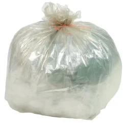 10 sacs poubelle transparents jetables 100L