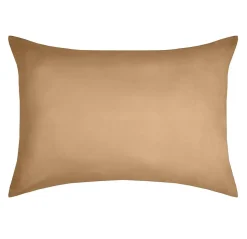 1 Taie d'39oreiller coton uni 50 x 70 cm Edens curry