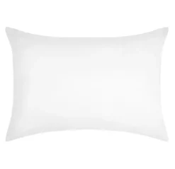 1 Taie d'39oreiller coton uni 50 x 70 cm Edens blanc