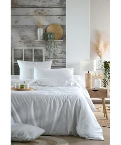 1 Taie d'39oreiller percale de coton uni Elysee