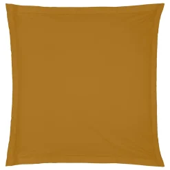 1 Taie d'39oreiller percale de coton uni 63 x 63 cm Harmonie mordore