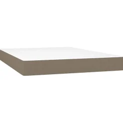 347798 vidaXL Matelas de lit à ressorts ensachés Taupe 140x200 cm epaisseur 20 cm Tissu