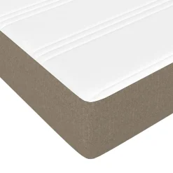 347798 vidaXL Matelas de lit à ressorts ensachés Taupe 140x200 cm epaisseur 20 cm Tissu