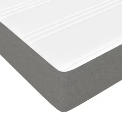 347775 vidaXL Matelas de lit à ressorts ensachés Gris foncé 140x190x20 cm