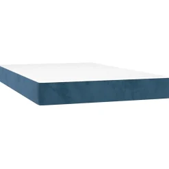 347772 vidaXL Matelas de lit à ressorts ensachés Bleu foncé 120x200x20 cm