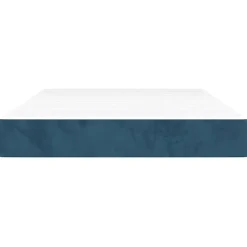 347772 vidaXL Matelas de lit à ressorts ensachés Bleu foncé 120x200x20 cm