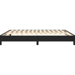 3120712 vidaXL Sommier à ressorts de lit Noir 180x200 cm Similicuir