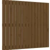 824886 vidaXL Tête de lit murale Marron miel 95,5x3x90 cm Bois massif de pin