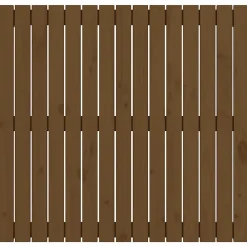 824886 vidaXL Tête de lit murale Marron miel 95,5x3x90 cm Bois massif de pin
