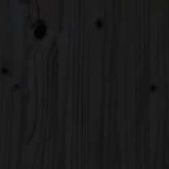 824862 vidaXL Tête de lit murale Noir 166x3x60 cm Bois massif de pin