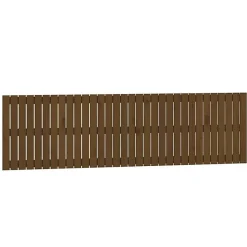 824831 vidaXL Tête de lit murale Marron miel 204x3x60 cm Bois massif de pin