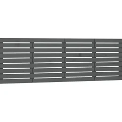 824720 vidaXL Tête de lit murale Gris 206x3x63 cm Bois massif de pin