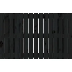 824837 vidaXL Tête de lit murale Noir 95,5x3x60 cm Bois massif de pin