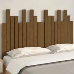 824791 vidaXL Tête de lit murale Marron miel 127,5x3x80 cm Bois massif de pin