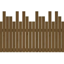 824791 vidaXL Tête de lit murale Marron miel 127,5x3x80 cm Bois massif de pin