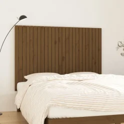 824951 vidaXL Tête de lit murale Marron miel 159,5x3x110cm Bois massif de pin