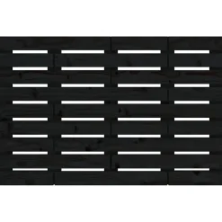824747 vidaXL Tête de lit murale Noir 81x3x63 cm Bois massif de pin