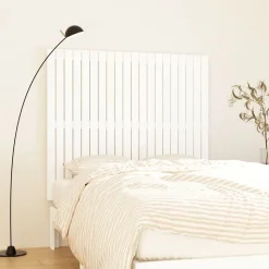 824939 vidaXL Tête de lit murale Blanc 127,5x3x110 cm Bois massif de pin