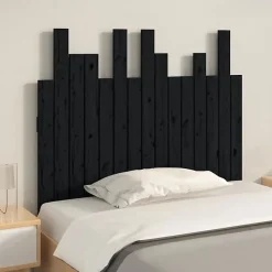 824787 vidaXL Tête de lit murale Noir 95,5x3x80 cm Bois massif de pin