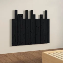 824787 vidaXL Tête de lit murale Noir 95,5x3x80 cm Bois massif de pin