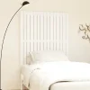 824934 vidaXL Tête de lit murale Blanc 95,5x3x110 cm Bois massif de pin