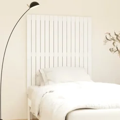 824934 vidaXL Tête de lit murale Blanc 95,5x3x110 cm Bois massif de pin