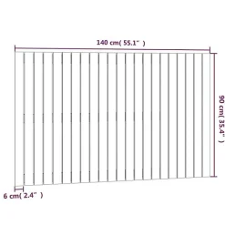 824921 vidaXL Tête de lit murale Marron miel 140x3x90 cm Bois massif de pin