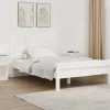 824839 vidaXL Tête de lit murale Blanc 127,5x3x60 cm Bois massif de pin