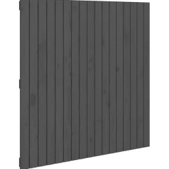 824925 vidaXL Tête de lit murale Gris 108x3x110 cm Bois massif de pin