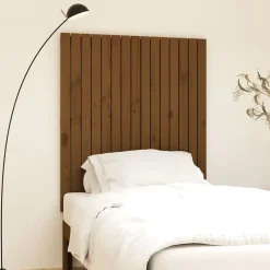 824936 vidaXL Tête de lit murale Marron miel 95,5x3x110 cm Bois massif de pin