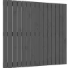 824885 vidaXL Tête de lit murale Gris 95,5x3x90 cm Bois massif de pin