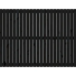 824947 vidaXL Tête de lit murale Noir 146,5x3x110 cm Bois massif de pin