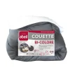 ABEIL Couette Bicolore - 140 x 200 cm - Blanc et gris