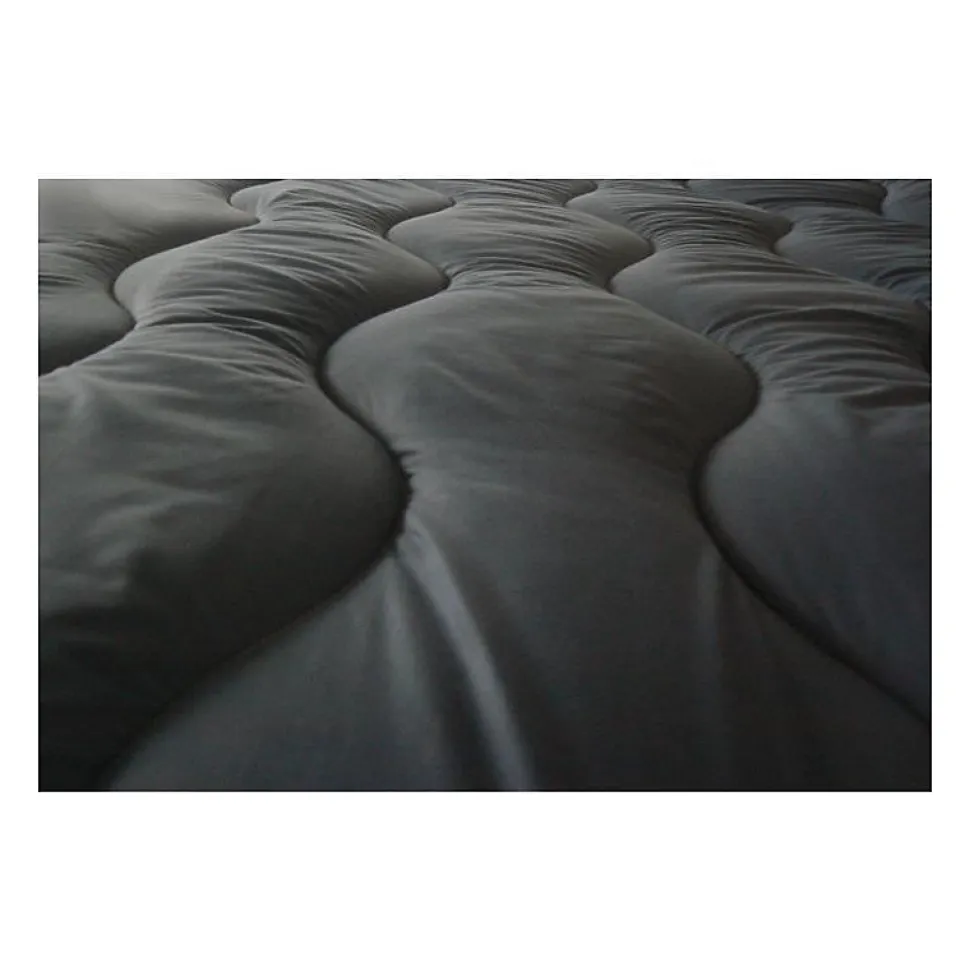 ABEIL Couette Bicolore - 220 x 240 cm - Blanc et gris