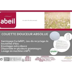ABEIL Couette chaude Douceur Absolue 220x240 cm blanc