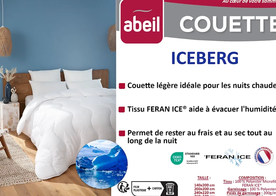 ABEIL Couette légere ICEBERG 220x240cm