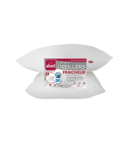 ABEIL Lot de 2 Oreillers Aerelle Cool Night - 60 x 60 cm - Blanc