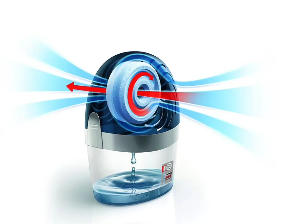 Absorbeur d'humidité aéro 360° 20m²+ 6 recharges Rubson