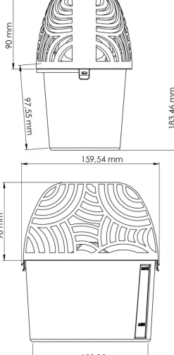 Absorbeur d'humidité GoodHome 20m² + 1 recharge galet 450g