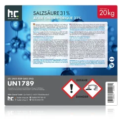 Acide Chlorhydrique 29-32%, Bidon De 4 x 20 Kg, Nettoyage, Décapage, Traitement Métallurgique