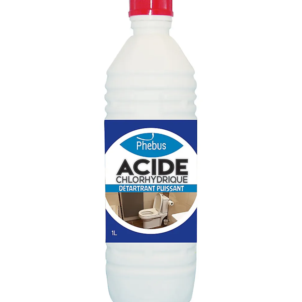 Acide chlorhydrique détartrant puissant Phebus 1L