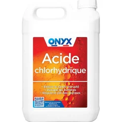 Acide chlorhydrique pour métal, carrelage, canalisations Onyx 5L