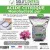 Acide citrique monohydraté pur 5 kg - 100% d'origine naturel - Nettoyer, détartrer, raviver l'inox et corriger le pH