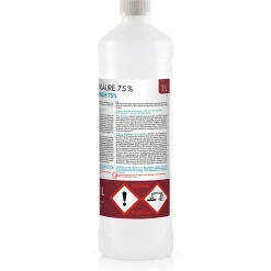 Acide Formique 75 % 1 x 1 L, Puissant Nettoyant Technique Pour Détartrage, Décapage Et Traitement Du Cuir