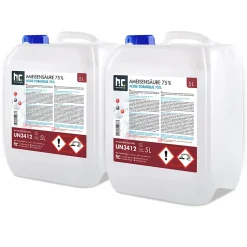 Acide Formique 75 % 4 x 5 L, Puissant Nettoyant Technique Pour Détartrage, Décapage Et Traitement Du Cuir