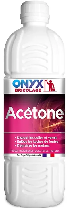 Acétone Onyx dissolvant spécial colle et vernis 1L