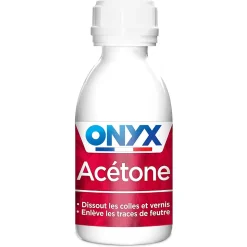 Acétone Onyx pièces métalliques et tissus Onyx 190ml
